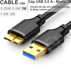 Cáp USB 3.0 cho ổ cứng di động 0.25 mét đến 2 mét - USB 3.0 AM to micro BM cable