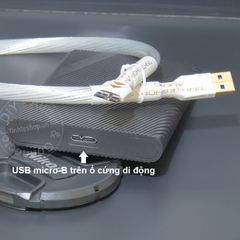 Cáp USB DAC 3.0 AM sang Micro BM lõi đồng mạ bạc