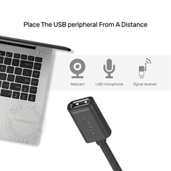 Cáp USB đực cái 1.5M đến 5M Unitek nối dài USB Chuột bàn phím USB flash - USB 2.0 AM-AF cable