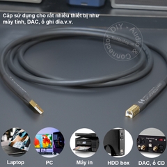 Dây USB DAC DIY 0.3 đến 8 mét - USB cable AM ​​- BM for digital audio codec