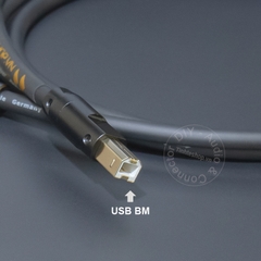 Cáp cấp nhạc từ Smartphone đến DAC AMP đồng 6N mạ bạc - USB Type C to USB Type B cable plays digital music from mobile devices to audio decoders