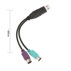 USB ra PS2 dùng cho bàn phím chuột cổng PS2 trên Laptop PC 20Cm