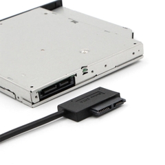 USB sang slim SATA đọc ổ CD laptop có hỗ trợ nguồn 5V - Slim SATA 7+6pin to USB 2.0 cable