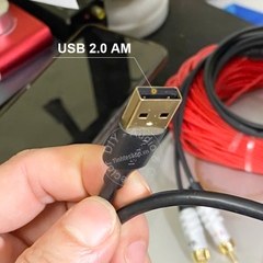 Cáp USB sang 3.5 3 nấc TRS Sạc nguồn Chạy dữ liệu chơi nhạc trên xe hơi