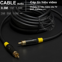 Cáp video cho DVD TV Camera.v.v. - RCA video cable DIY 0.5M..,20M