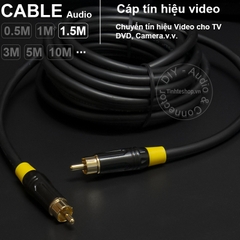 Cáp video cho DVD TV Camera.v.v. - RCA video cable DIY 0.5M..,20M