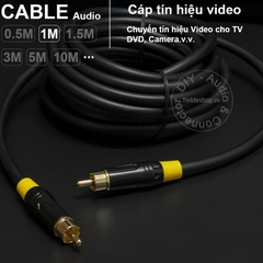 Cáp video cho DVD TV Camera.v.v. - RCA video cable DIY 0.5M..,20M