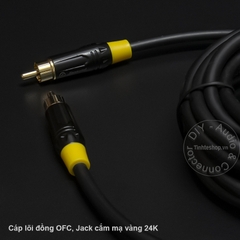 Cáp video cho DVD TV Camera.v.v. - RCA video cable DIY 0.5M..,20M