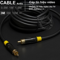 Cáp video cho DVD TV Camera.v.v. - RCA video cable DIY 0.5M..,20M