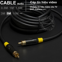 Cáp video cho DVD TV Camera.v.v. - RCA video cable DIY 0.5M..,20M
