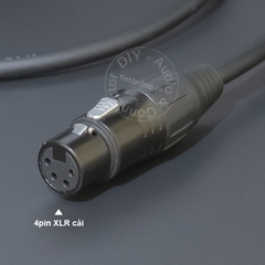 Cáp XLR 4pin đực sang cái 0.2 đến 20 mét - DIY 4pin XLR male to female signal cable