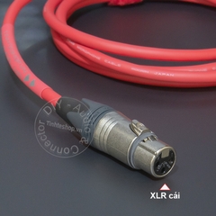 Dây canon cái sang 6 ly TRS cho Loa kiểm âm Mixer, DAC - Mogami XLR female to 6.35mm balanced audio cable made by hand