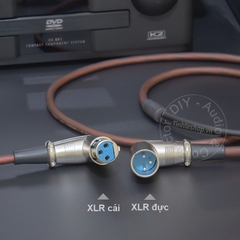 Dây Canon cái ra Hoa sen DIY 0.5 đến 5 mét - XLR female to 2RCA cable