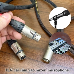 Dây canon jack Neutrik chính hãng bọc xác rắn âm thanh chuyên nghiệp cho phòng thu