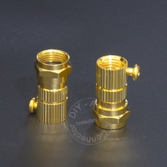Combo đầu nối và chuôi vặn jack F5 cho anten TV đầu thu kỹ thuật số - Đầu nối cáp đồng trục