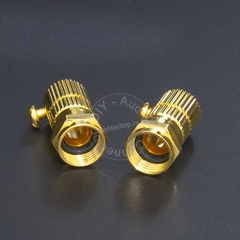 Combo đầu nối và chuôi vặn jack F5 cho anten TV đầu thu kỹ thuật số - Đầu nối cáp đồng trục