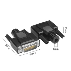 Đầu hàn COM DB26 YL-2632F vỏ nhựa mềm