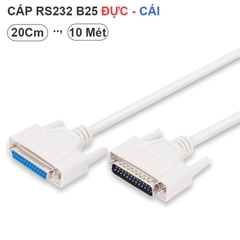 Dây COM DB25 đực sang cái cho Máy in Thiết bị điều khiển - Parallel Extension Cable for PC D-Sub 25 to D-Sub 25 Plug to Female for Printer, PDA, Scanner or Modem, Approx