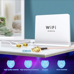 Cáp chia đầu SMA cái sang 2 đực cho Anten sóng wifi Bộ đàm - SMA plug coaxial cable splitter for network devices, walkie-talkies, radios, and drones.