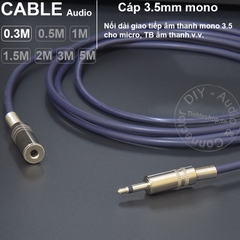 Dây 3.5 mono nối dài DIY 0.3 mét đến 5 mét - Mono 3.5mm male female