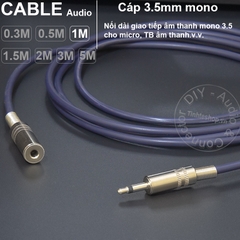Dây 3.5 mono nối dài DIY 0.3 mét đến 5 mét - Mono 3.5mm male female