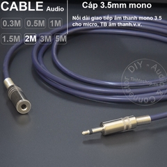 Dây 3.5 mono nối dài DIY 0.3 mét đến 5 mét - Mono 3.5mm male female