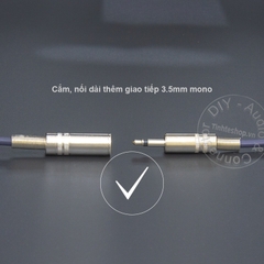 Dây 3.5 mono nối dài DIY 0.3 mét đến 5 mét - Mono 3.5mm male female