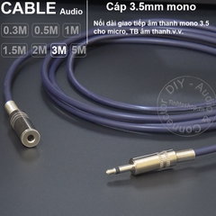 Dây 3.5 mono nối dài DIY 0.3 mét đến 5 mét - Mono 3.5mm male female