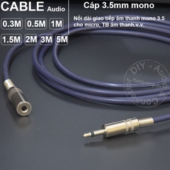 Dây 3.5 mono nối dài DIY 0.3 mét đến 5 mét - Mono 3.5mm male female