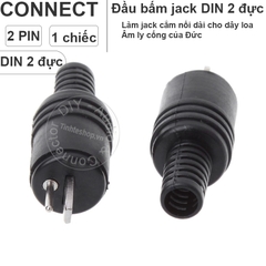 Jack MIDI dẹt 2pin cho âm ly cổ Châu Âu 1 chiếc