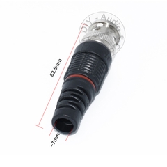 Đầu bấm dây BNC cho camera cáp đồng trục chuôi vỏ nhựa 1 chiếc - BNC male connetor jack plug