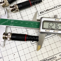 Đầu bấm dây BNC cho camera cáp đồng trục chuôi vỏ nhựa 1 chiếc - BNC male connetor jack plug