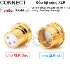 Nắp bịt cổng canon mạ vàng 24K 1 chiếc - XLR Port Guard