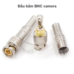 Đầu hàn BNC cổng cái 1 chiếc OD6mm chuôi lò xo - BNC female connector
