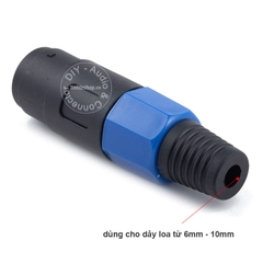 Đầu cắm loa speakon cái 4 pin 1 chiếc - 4 pin pole speakon female adapter connector