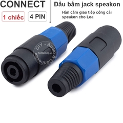 Đầu cắm loa speakon cái 4 pin 1 chiếc - 4 pin pole speakon female adapter connector