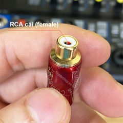 Đầu chuyển 3.5 mono sang AV cái chuyển âm thanh cho DAC AMP.v.v. - Do-it-yourself TS 3.5mm female RCA converter