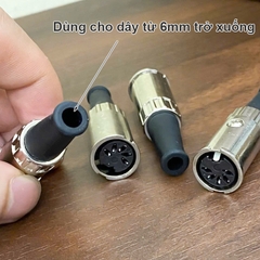 Đầu DIN 5 cái cho Âm ly Beo Naim - Preh 5 Pin Din Female Midi Din Socket Connector. 71506-050. Silver Pins