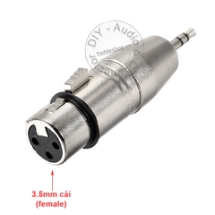 Đầu chuyển canon ra 3.5 balanced microphone 1 chiếc - XLR female to 3.5mm male