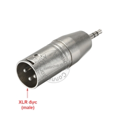 Đầu đổi 3.5 ra canon balanced microphone 1 chiếc - XLR male to 3.5mm adapter