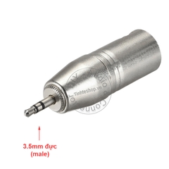 Đầu đổi 3.5 ra canon balanced microphone 1 chiếc - XLR male to 3.5mm adapter