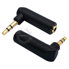 Đầu đổi 3.5mm đực sang cái chữ L - 3.5mm stereo 3 pole male to female angle