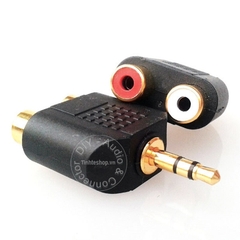 Jack 3.5mm ra 2 AV R+L - 3.5mm male to 2RCA female plug jack