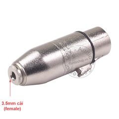 Jack chuyển canon ra 3.5 balanced microphone 1 chiếc - XLR female to 3.5mm female adapter
