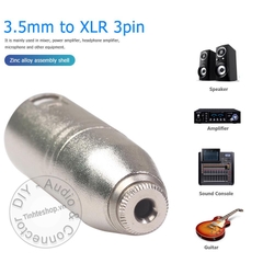 Đầu chuyển 3.5 ra canon microphone 1 chiếc - 3.5mm female to XLR male balanced jack plug