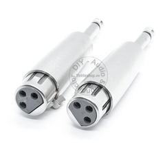 Đầu chuyển XLR cái sang 6.5 ly đực mono - Canon XLR female to 6.35mm mono jack plug
