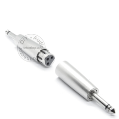 Đầu chuyển XLR cái sang 6.5 ly đực mono - Canon XLR female to 6.35mm mono jack plug