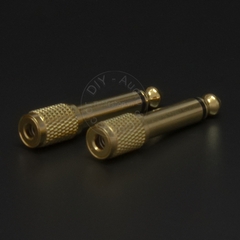 Đầu đổi 6.5 sang 3.5 mono cho micro mạ vàng 24K 1.5 - 6.35mm male to 3.5mm female mono plug jack