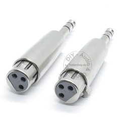 Đầu đổi 6.5mm stereo đực sang XLR cái - 6.35 male stereo to XLR female adapter