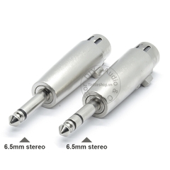 Đầu đổi 6.5mm stereo đực sang XLR cái - 6.35 male stereo to XLR female adapter